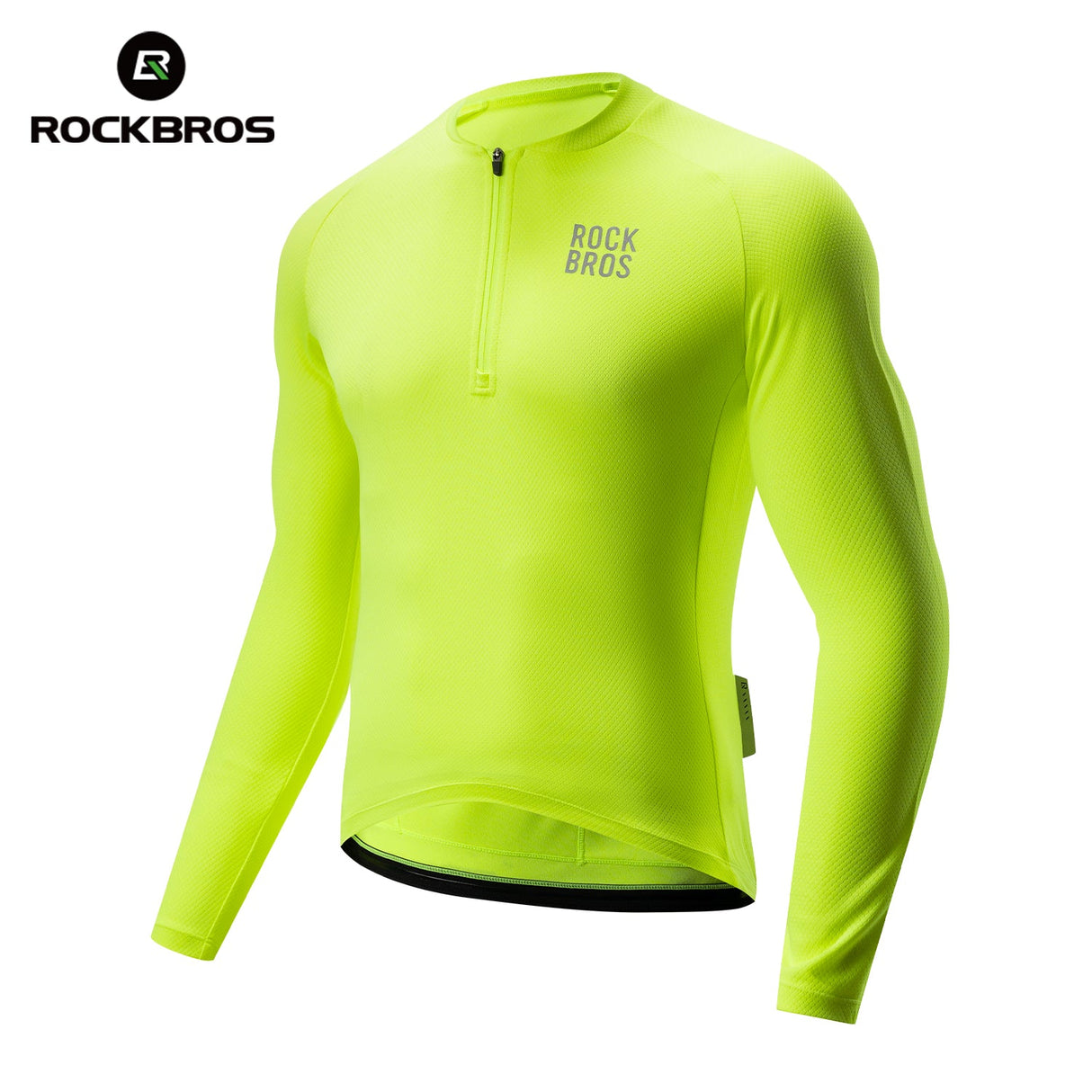 Fahrradtrikot Langarm mit kurzem Frontreißverschluss 9