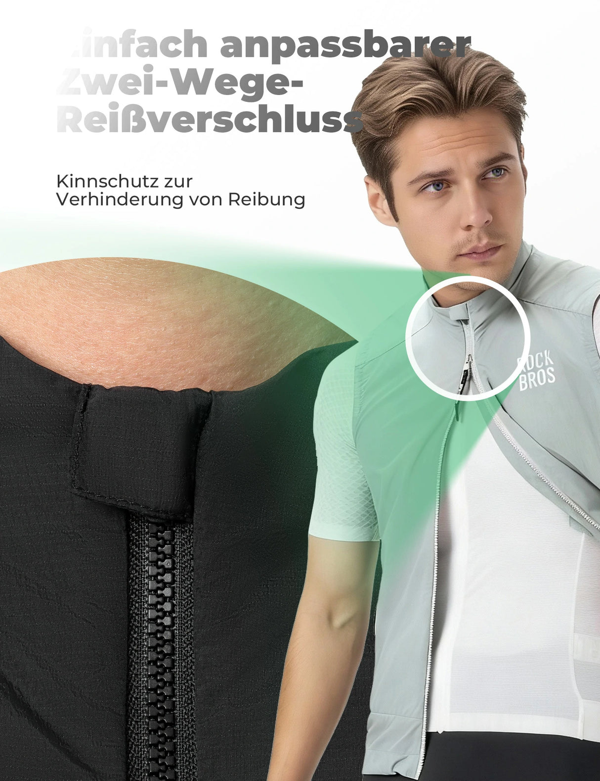 Fahrradweste Winddicht & Sonnengeschützt – Leicht, Atmungsaktiv & Schnelltrocknend