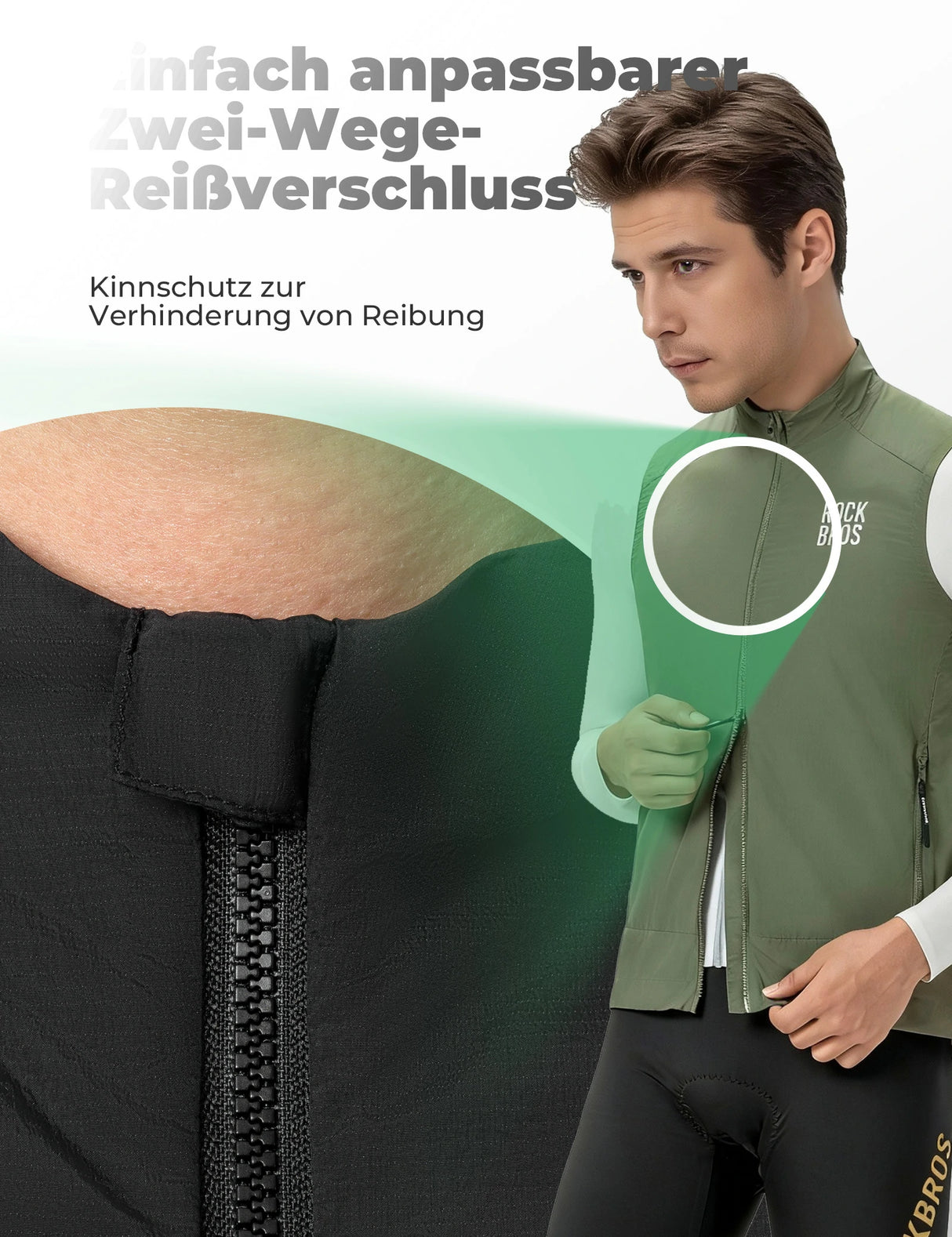 Fahrradweste Winddicht & Sonnengeschützt – Leicht, Atmungsaktiv & Schnelltrocknend