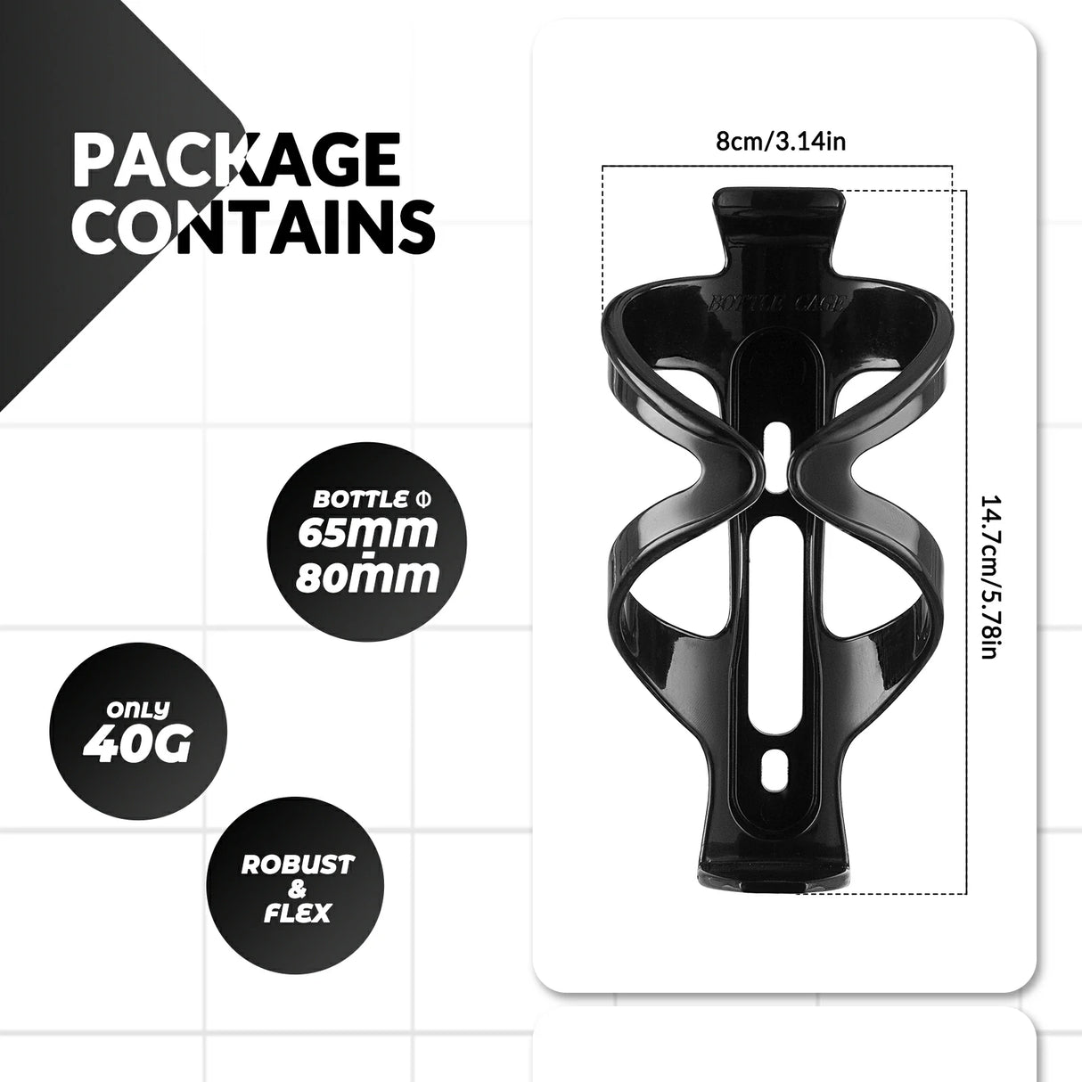 Fahrrad‑Flaschenhalter – 2er‑Pack, Leichtgewicht & 5 Farben