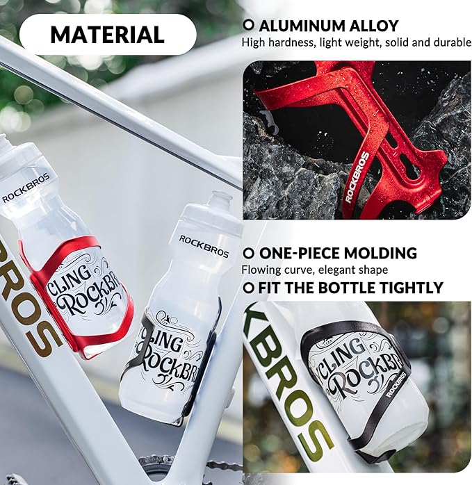 Flaschenhalter Fahrrad – Getränkehalter aus Aluminiumlegierung, nur 40g