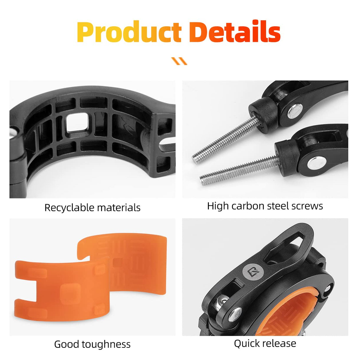 Halterung für Taschenlampe – Universell für Lenkerdurchmesser 20–35 mm