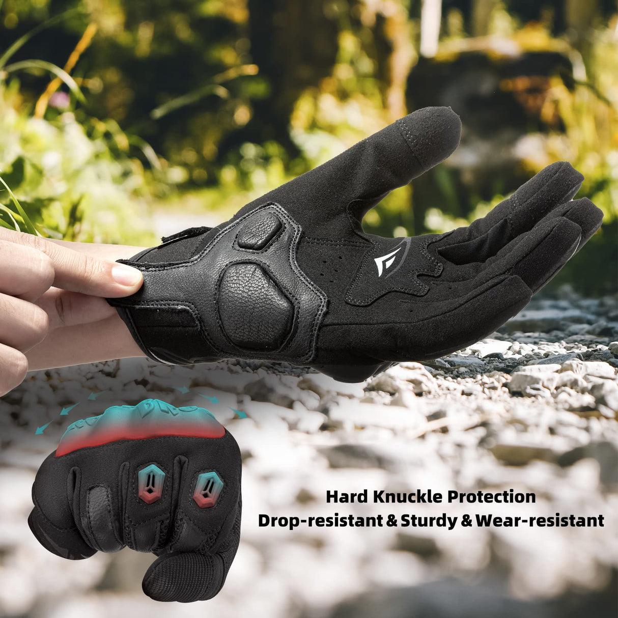 Fahrradhandschuhe mit Touchscreen-Funktion & Anti-Stoß-Schutz