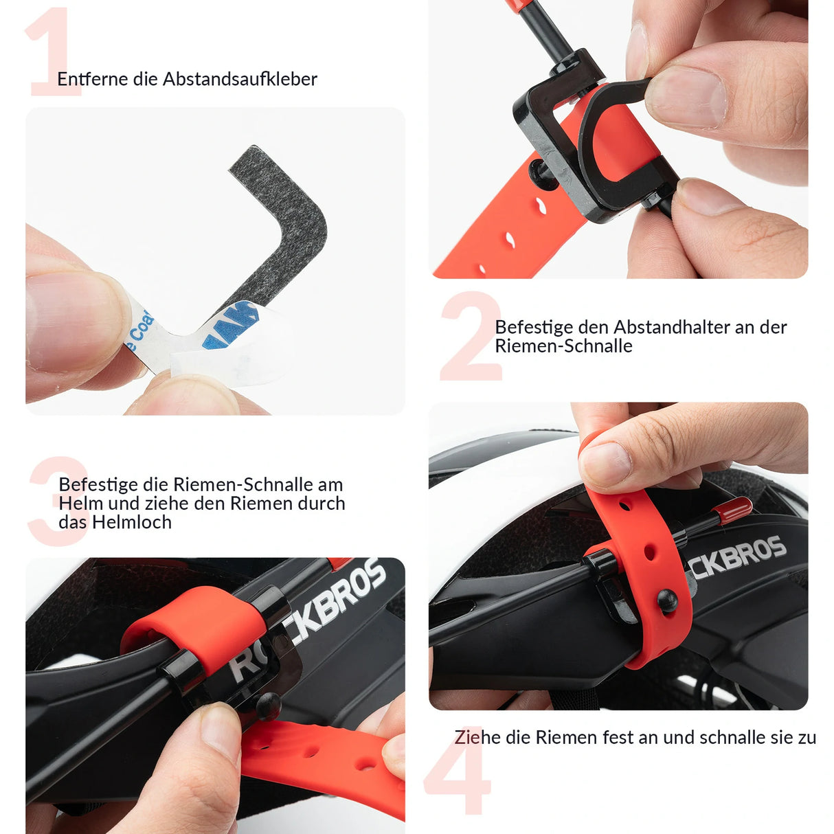 Helmspiegel – Fahrradspiegel für Helm, 360° verstellbar