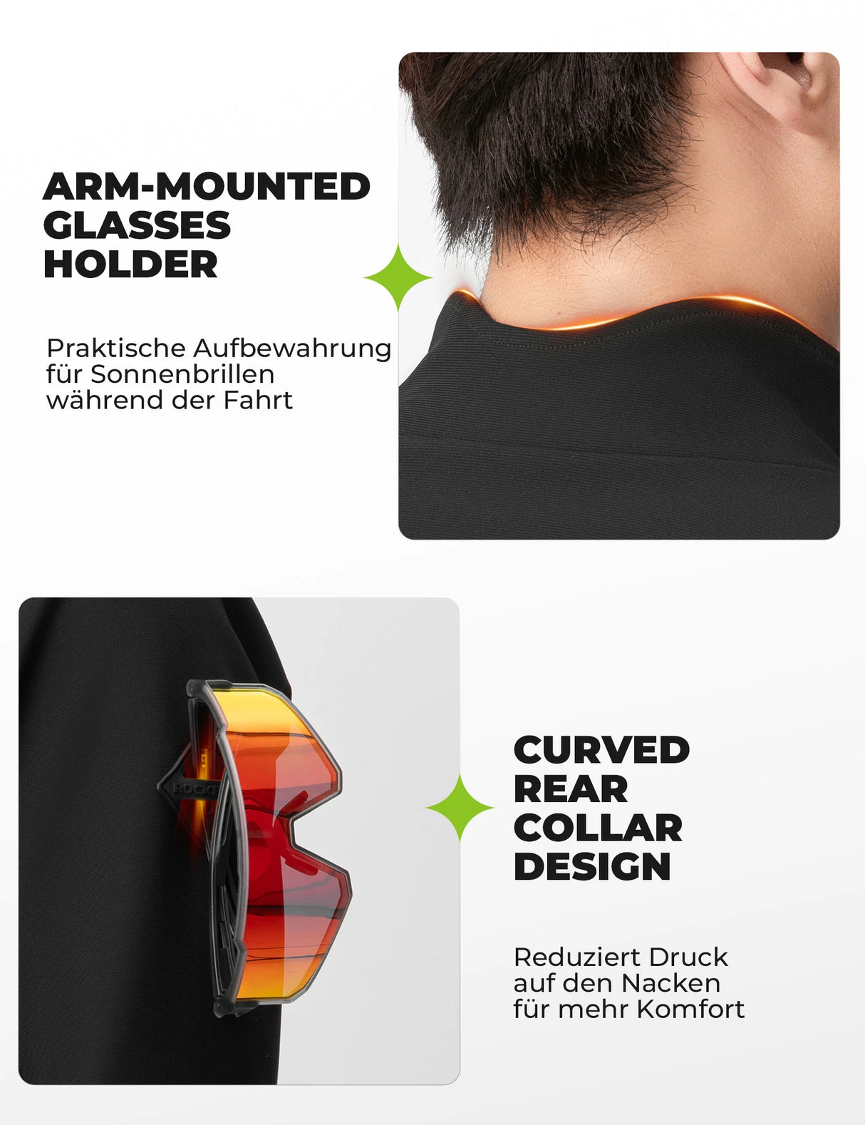 Herren Fahrradjacke – 3‑Schicht‑Technologie, Winddicht, Atmungsaktiv & Reflektierend