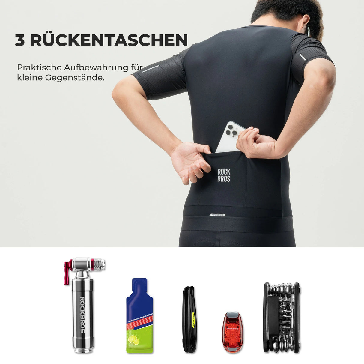 Herren Fahrradtrikot Kurzarm – Atmungsaktiv & Reflektierend