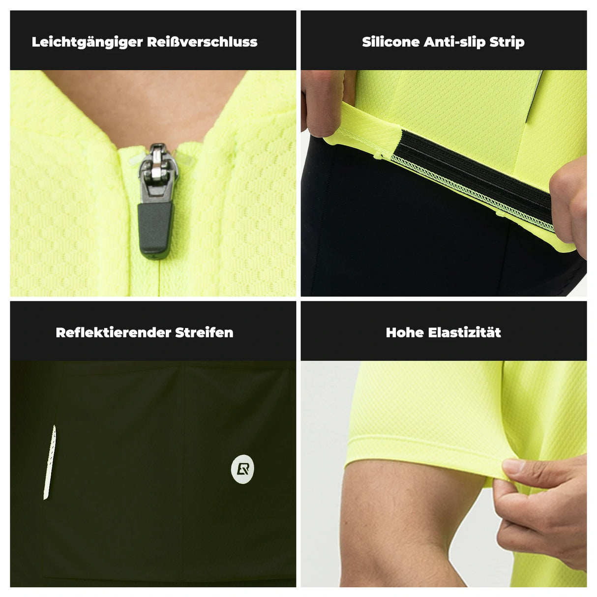 Herren Radtrikot Kurzarm – Rennradtrikot, atmungsaktiv & schnell trocknend