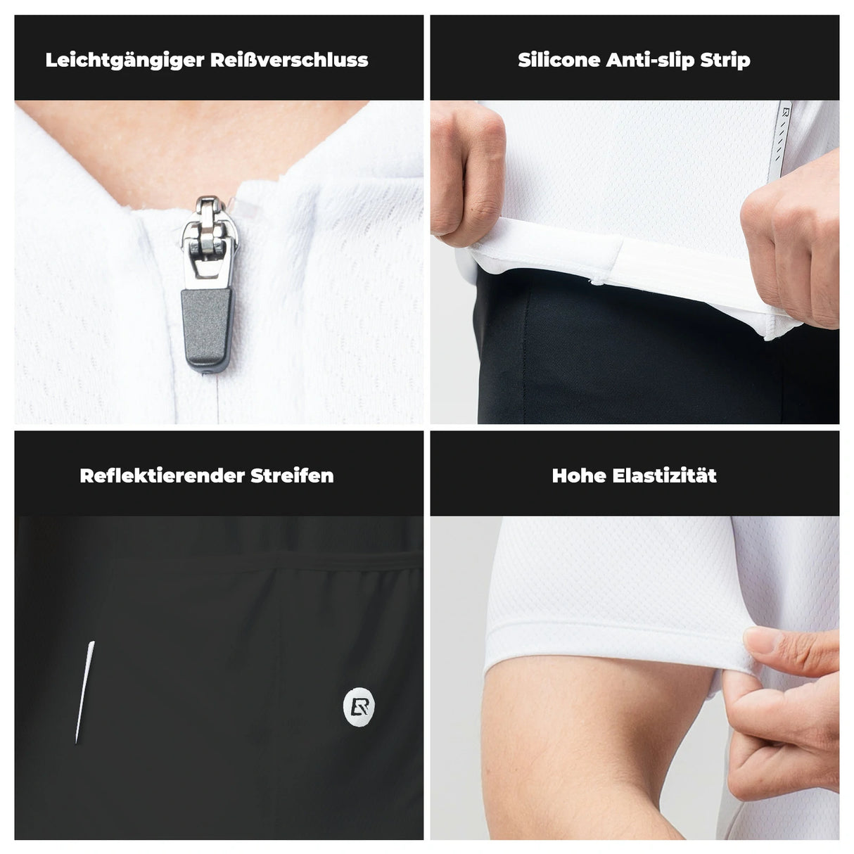 Herren Radtrikot Kurzarm – Rennradtrikot, atmungsaktiv & schnell trocknend