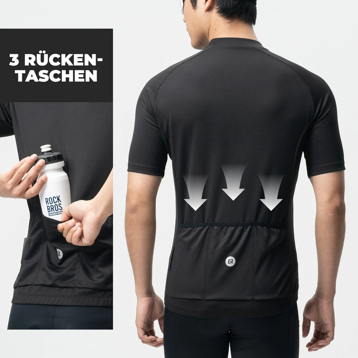 Herren Radtrikot Kurzarm – Rennradtrikot, atmungsaktiv & schnell trocknend