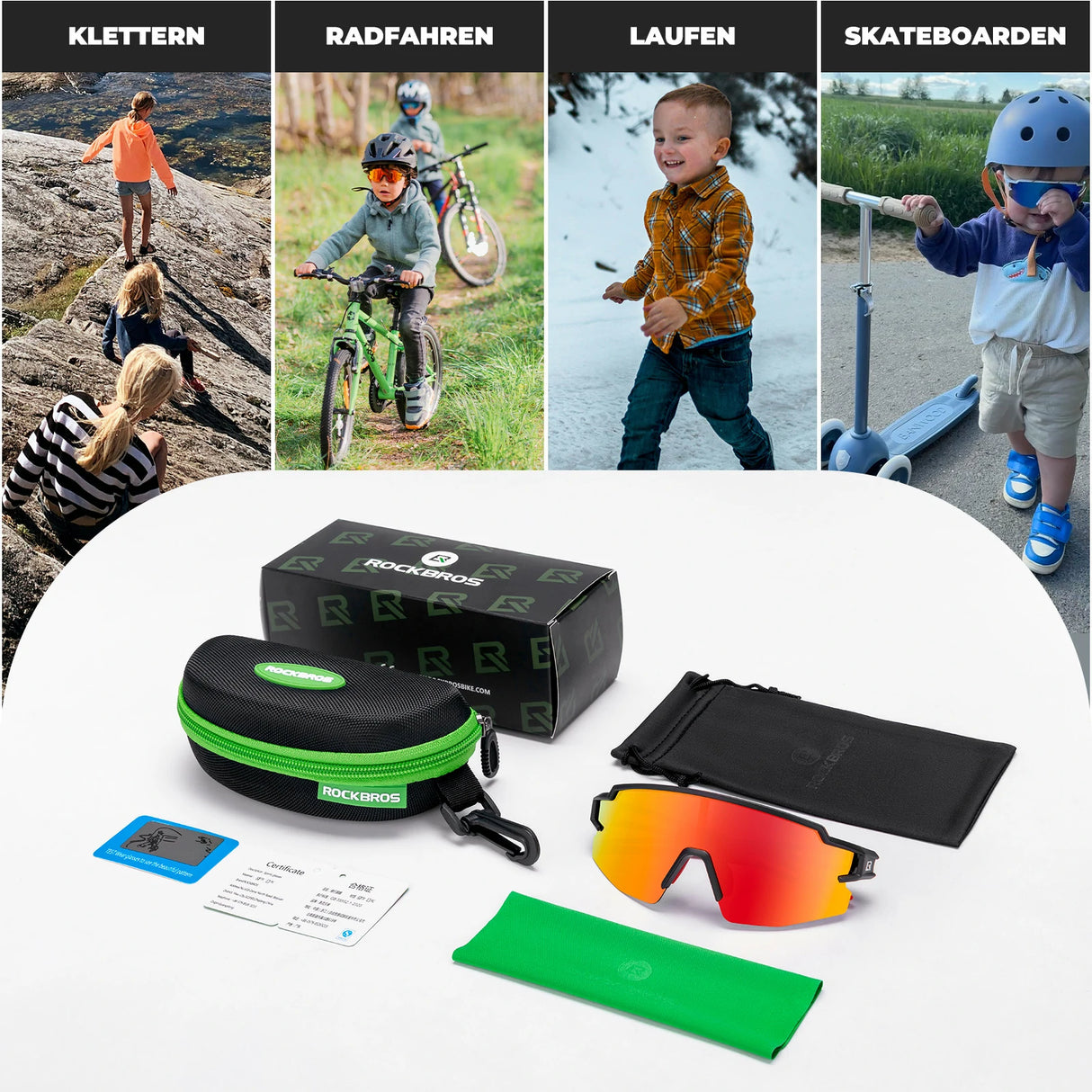 Kinder Fahrradbrille Polarisiert UV400 Schutz - ROCKBROS-EU