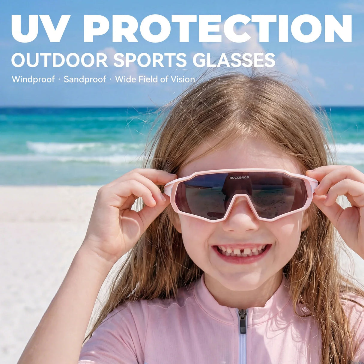 Kinder Fahrrad Sonnenbrille - Polarisiert/Photochrom mit UV400 Schutz