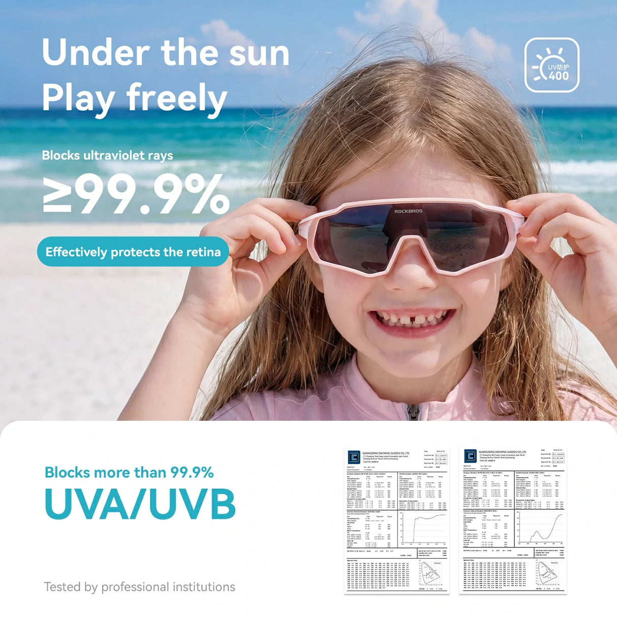Kinder Fahrrad Sonnenbrille - Polarisiert/Photochrom mit UV400 Schutz