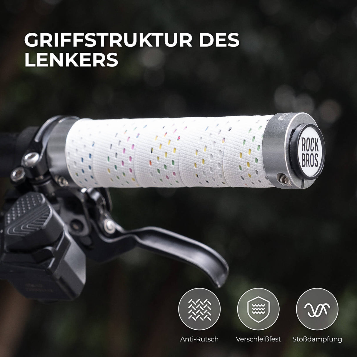 ROCKBROS Lenkergriffe – Doppelverschluss für 22 mm Lenker
