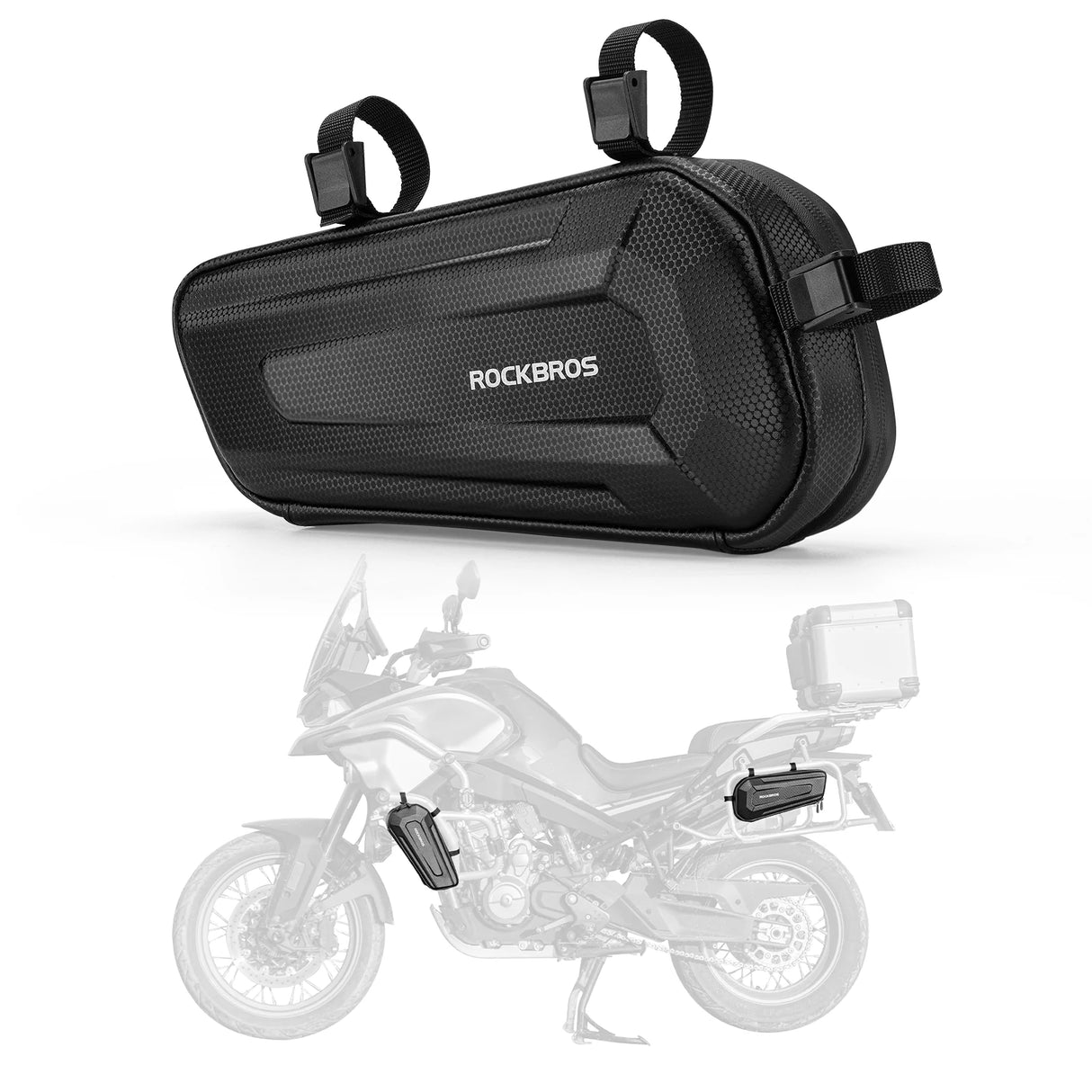 Motorradtasche Motorrad Rahmen Dreieckstasche 1,5L, Eva Wasserdicht und Robust - ROCKBROS-EU