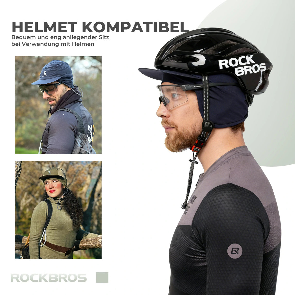 Outdoor‑Cap – Fleece, Sonnenschutz, Winddicht & Wintertauglich