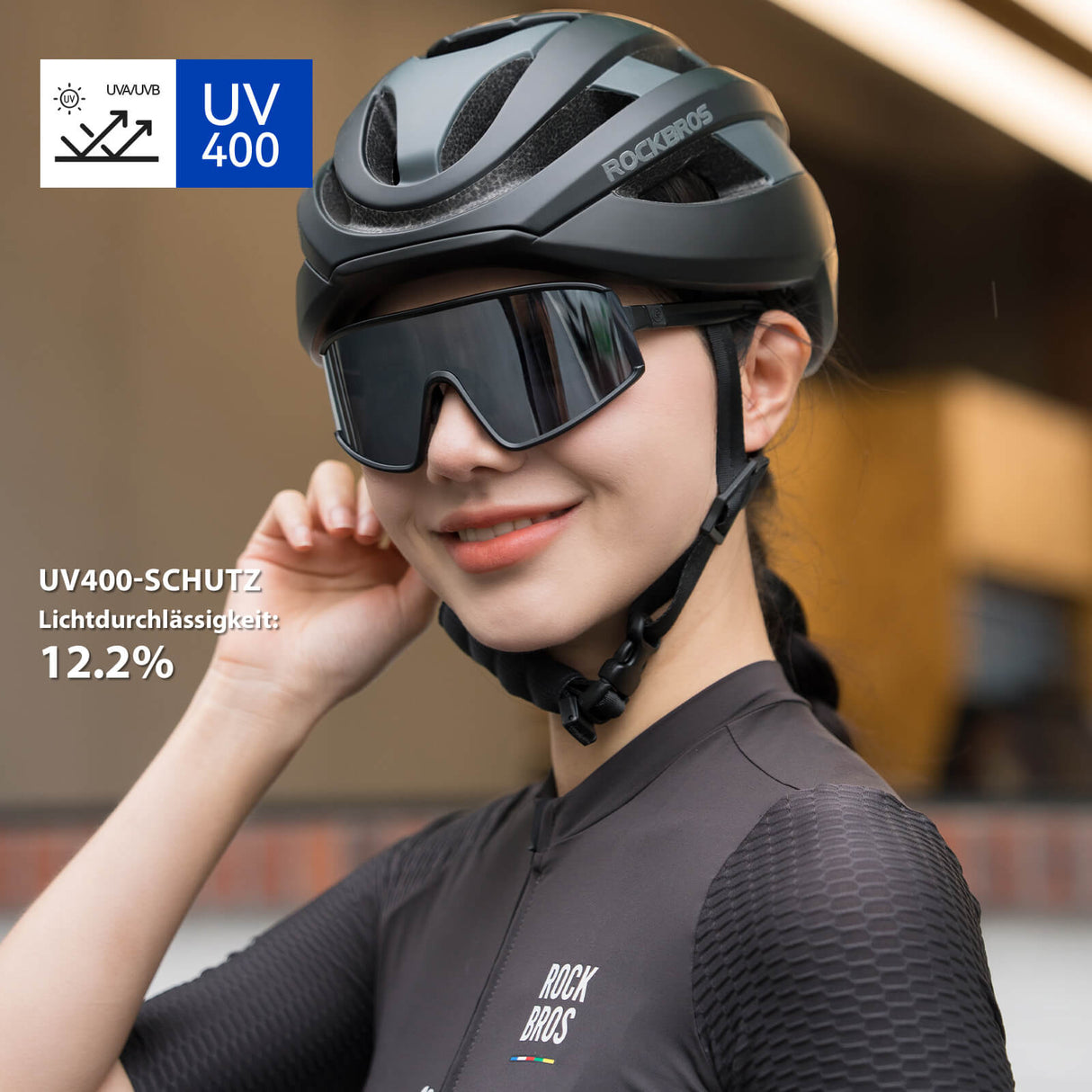 Polarisierte Fahrradbrille Ultraleicht UV400 Schutz 4 Farben - ROCKBROS-EU