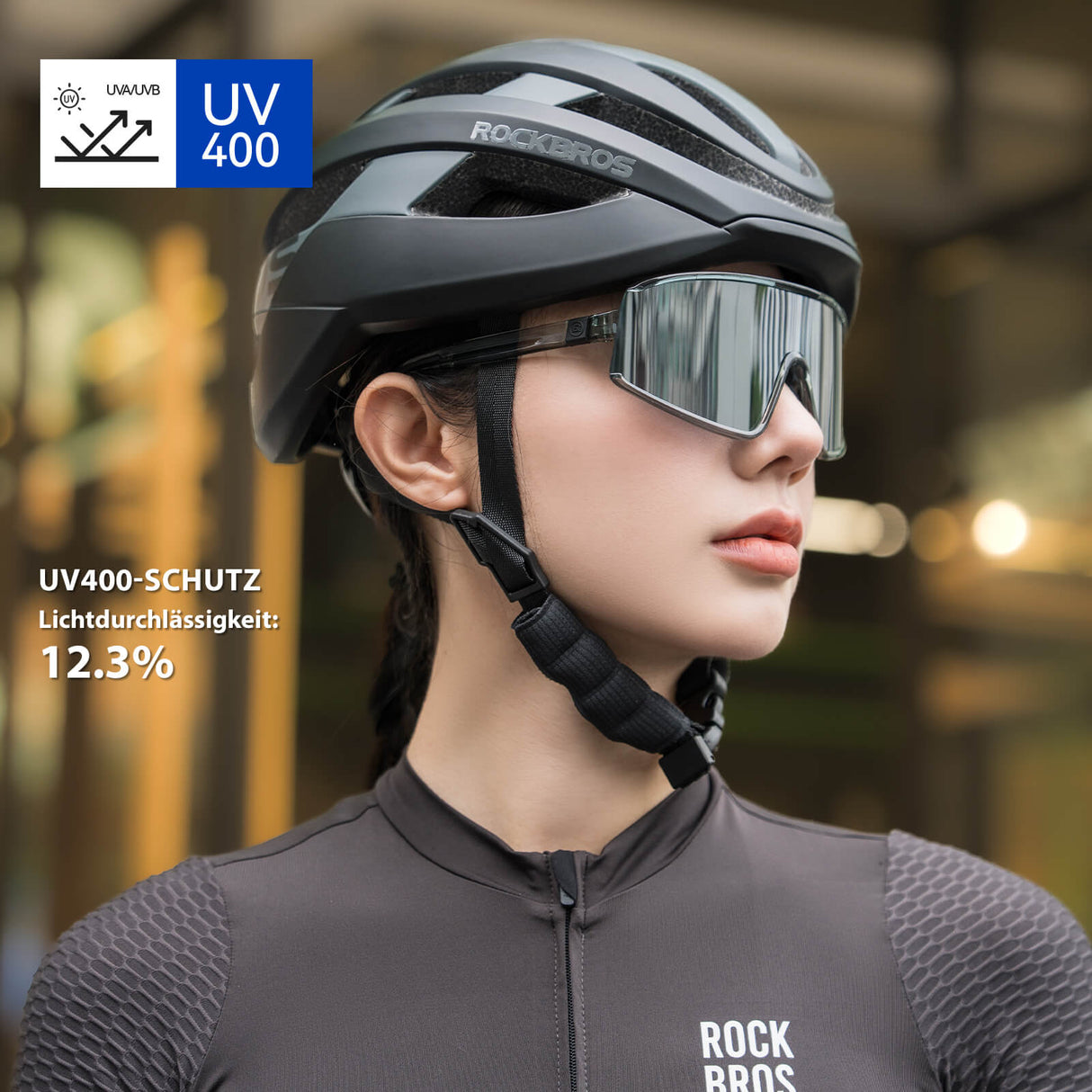 Polarisierte Fahrradbrille Ultraleicht UV400 Schutz 4 Farben - ROCKBROS-EU