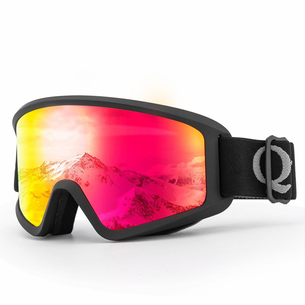 Qunature Anti-Nebel Skibrille Doppellinse #Color_Schwarz