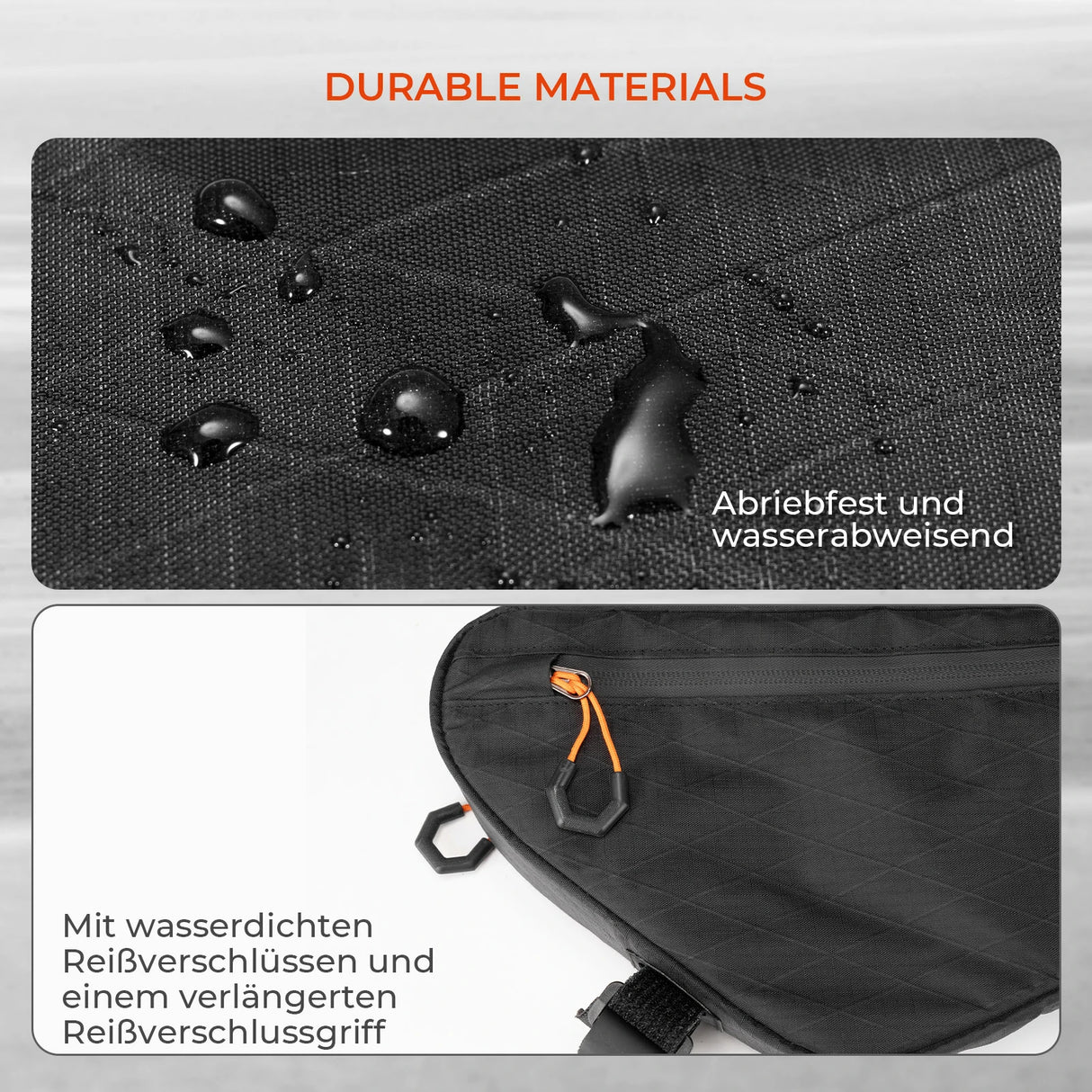 Qunature Fahrrad-Rahmentasche – Wasserdicht mit Außentasche & Trinksystemöffnung