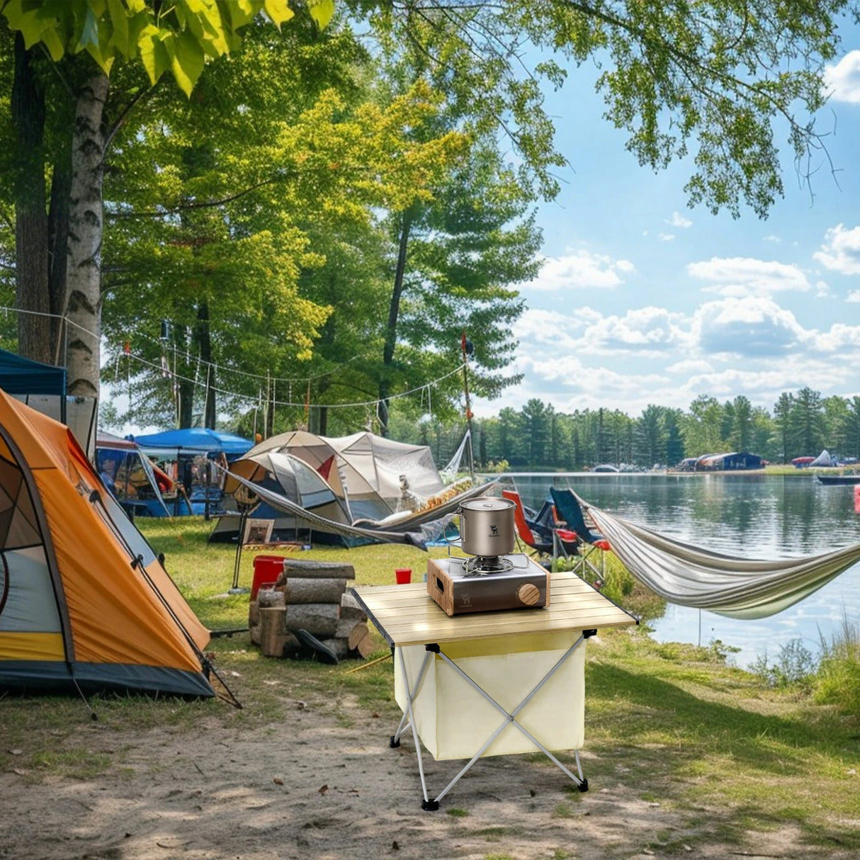 Qunature Klapptisch – Camping‑, Picknick‑ & Outdoortisch aus Aluminium