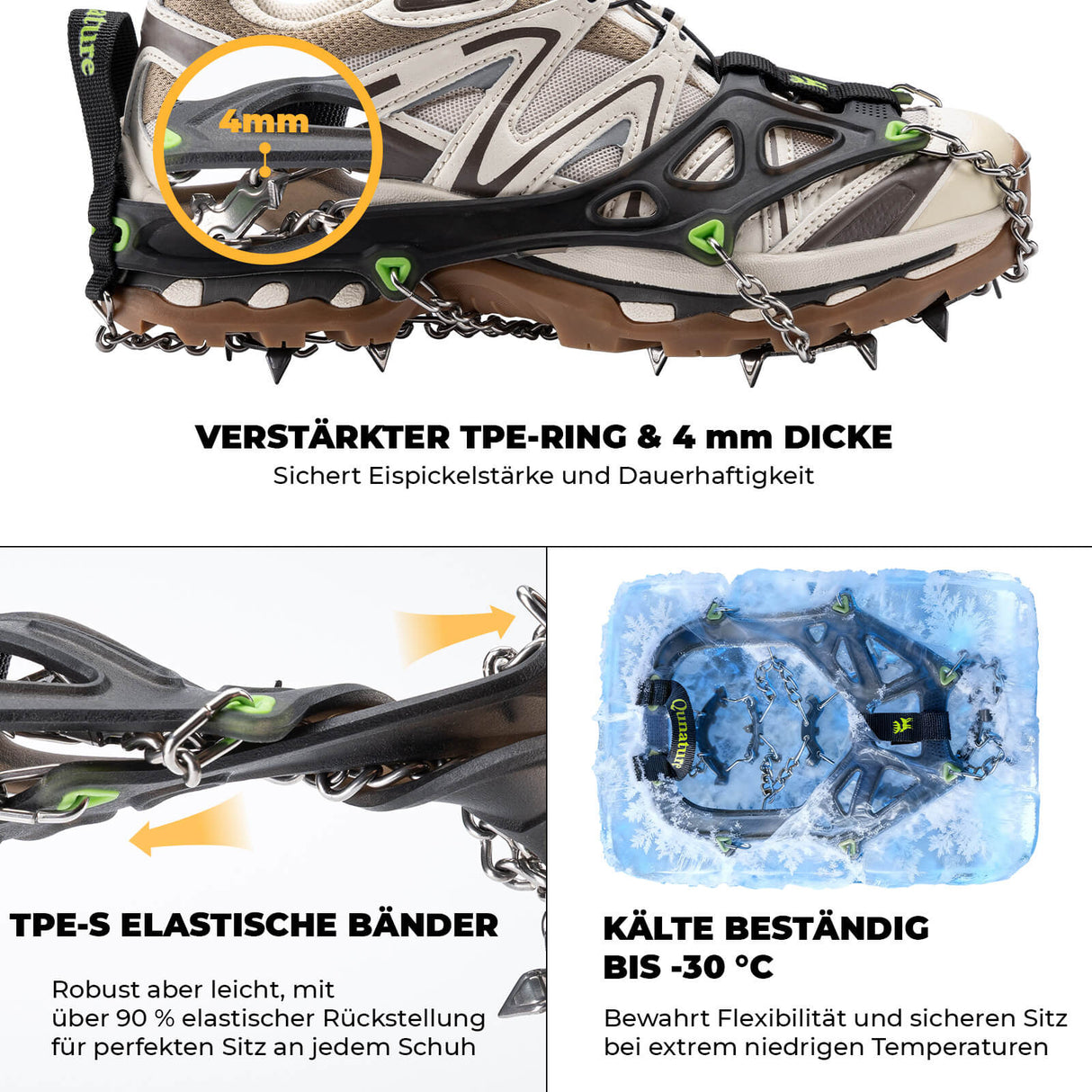 Qunature Leichtgewichtige Eispickel – Für Wander & Trekking