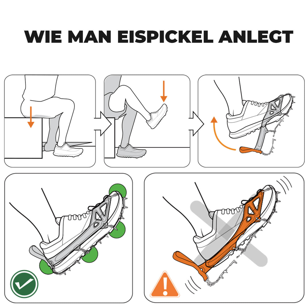 Qunature Leichtgewichtige Eispickel – Für Wander & Trekking