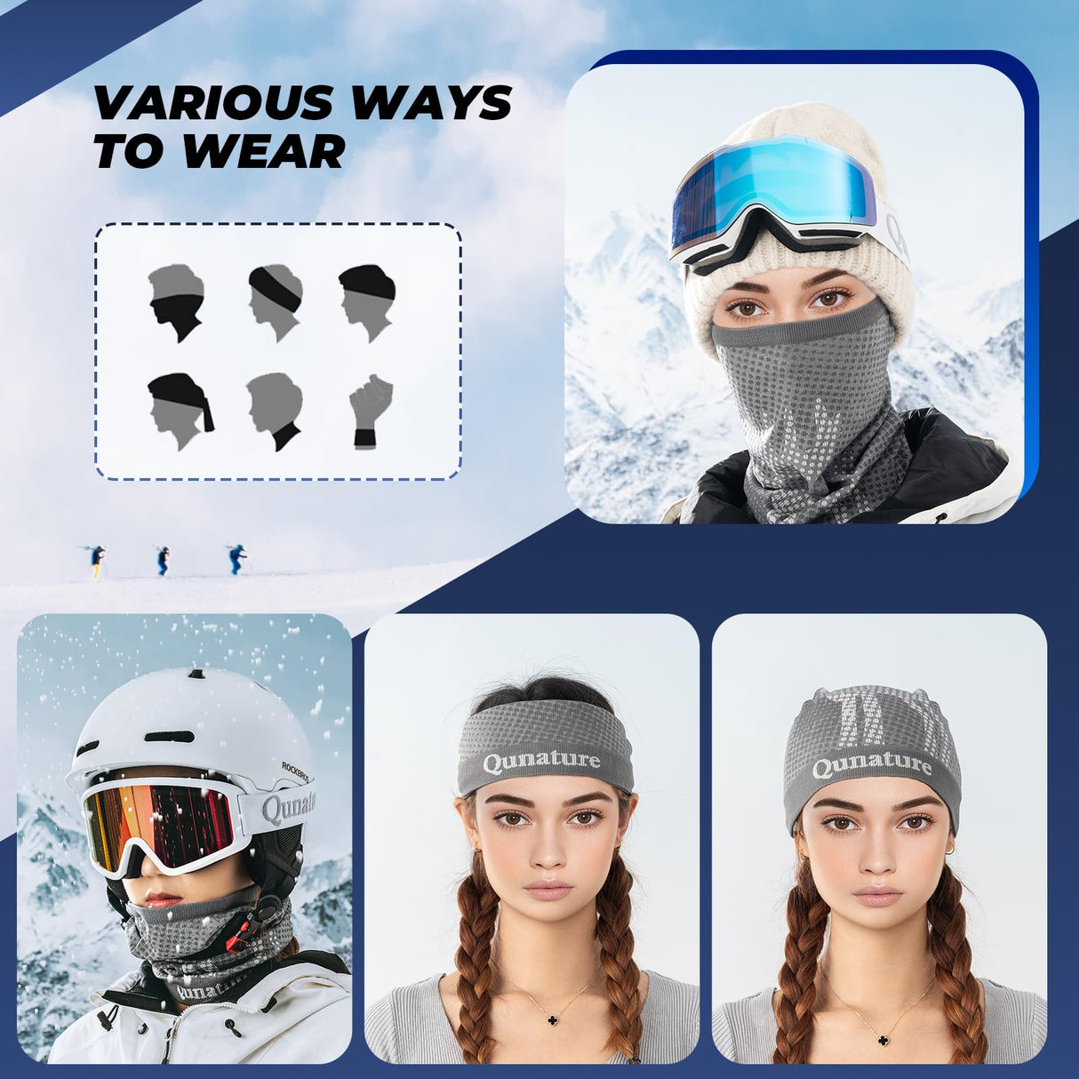 Multifunktionstuch Schlauchschal – Winter Halstuch Winddichter & Elastisch