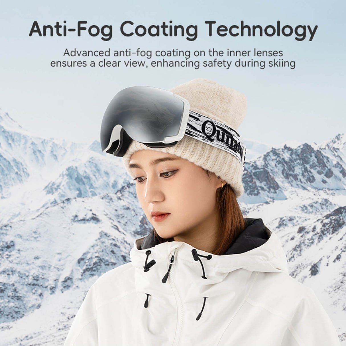 Qunature Antifog UV400 Skibrille für Brillenträger - ROCKBROS-EU