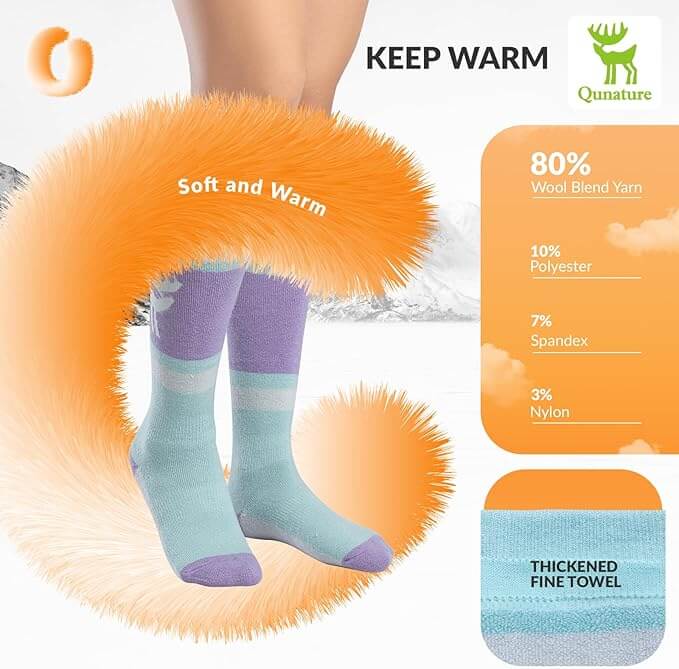 Qunature Skisocken aus Merinowolle – Naturale Wärme im Winter!
