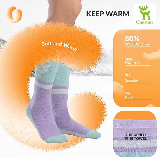 Qunature Skisocken aus Merinowolle – Naturale Wärme im Winter!
