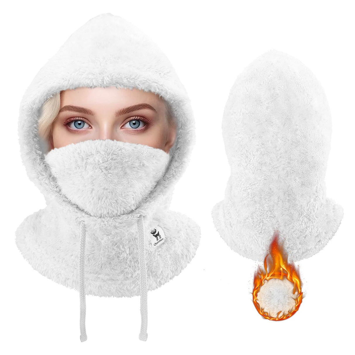 Qunature Sturmhaube Winter – Warme Balaclava Thermo Winddichte Sturmmaske Skimaske