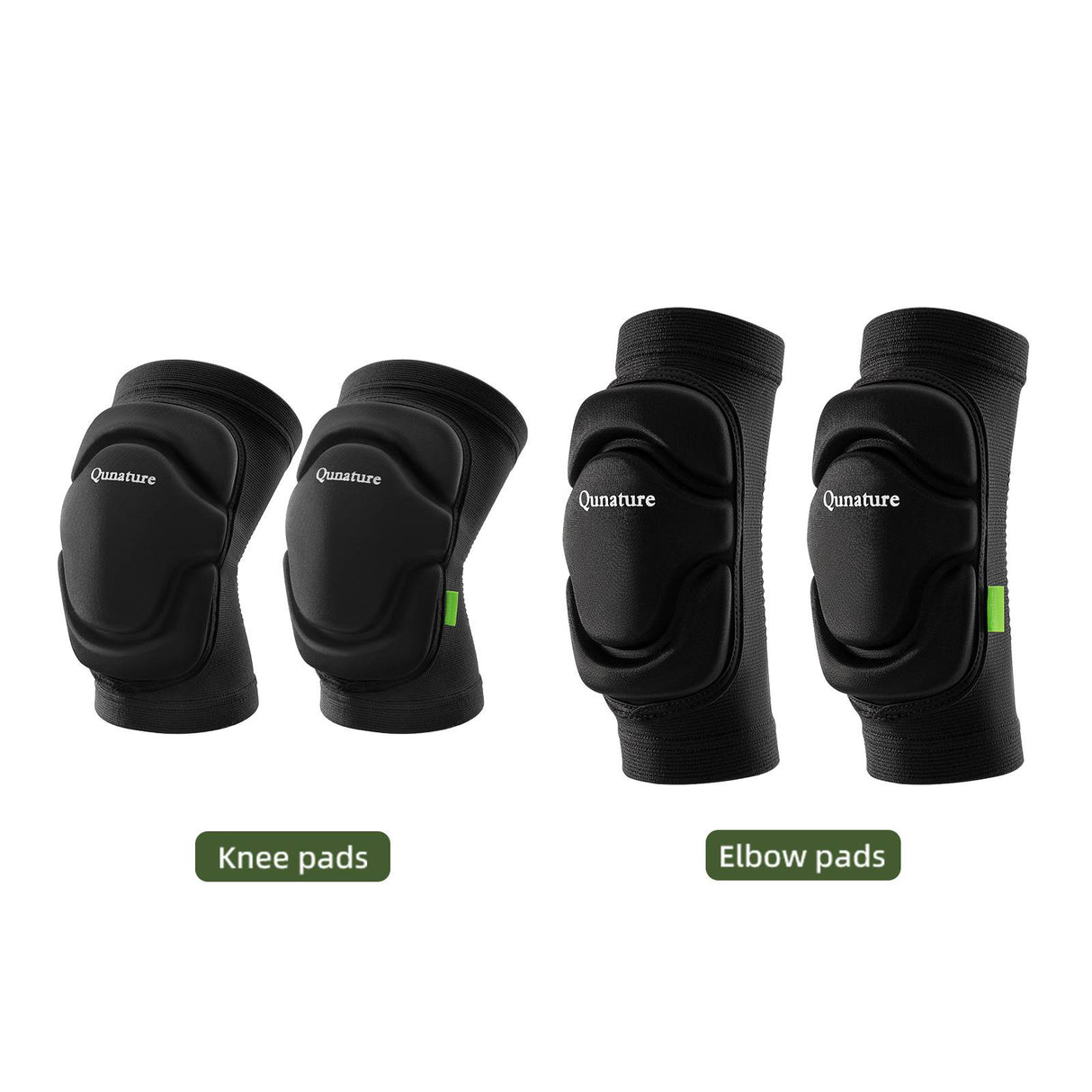 Qunature Verstellbare Weiche Ellenbogenschoner/Knieschoner mit SBR Polster