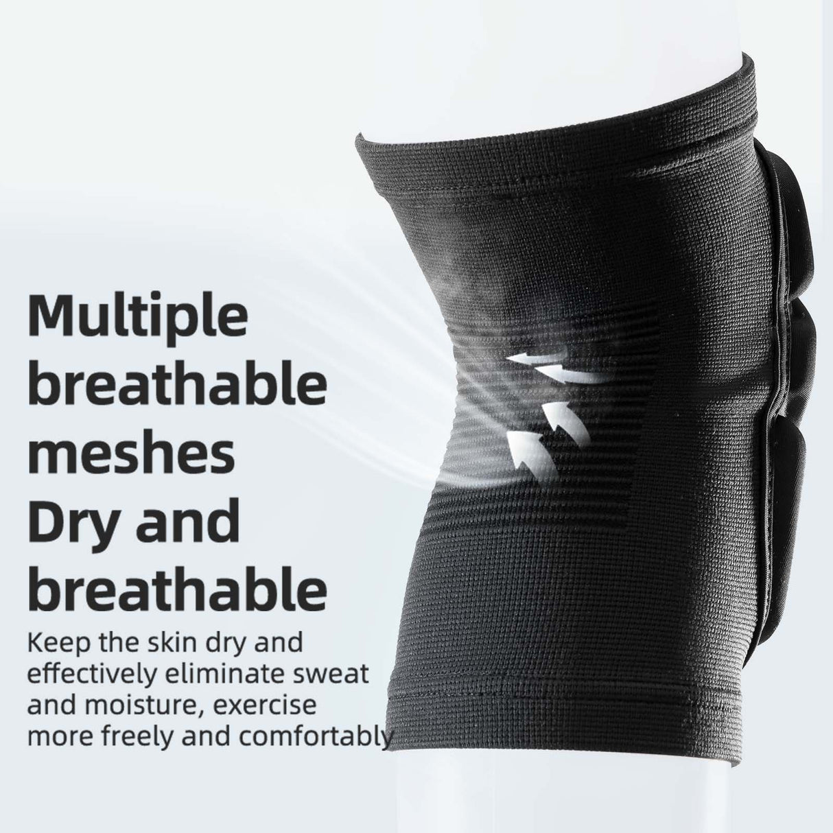 Qunature Verstellbare Weiche Knieschoner mit SBR Polster