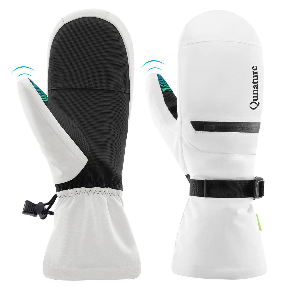 Qunature Wasserdichte Skihandschuhe XS-XL #Color_Wei?