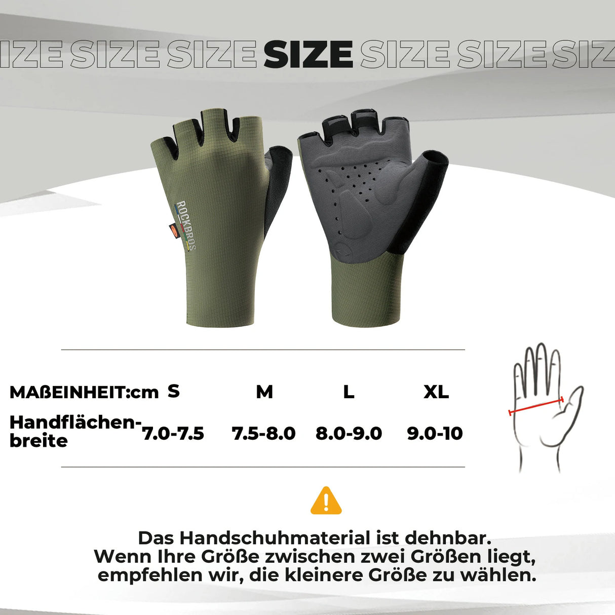 ROAD TO SKY Fahrradhandschuhe – Halbfinger, gepolstert & atmungsaktiv