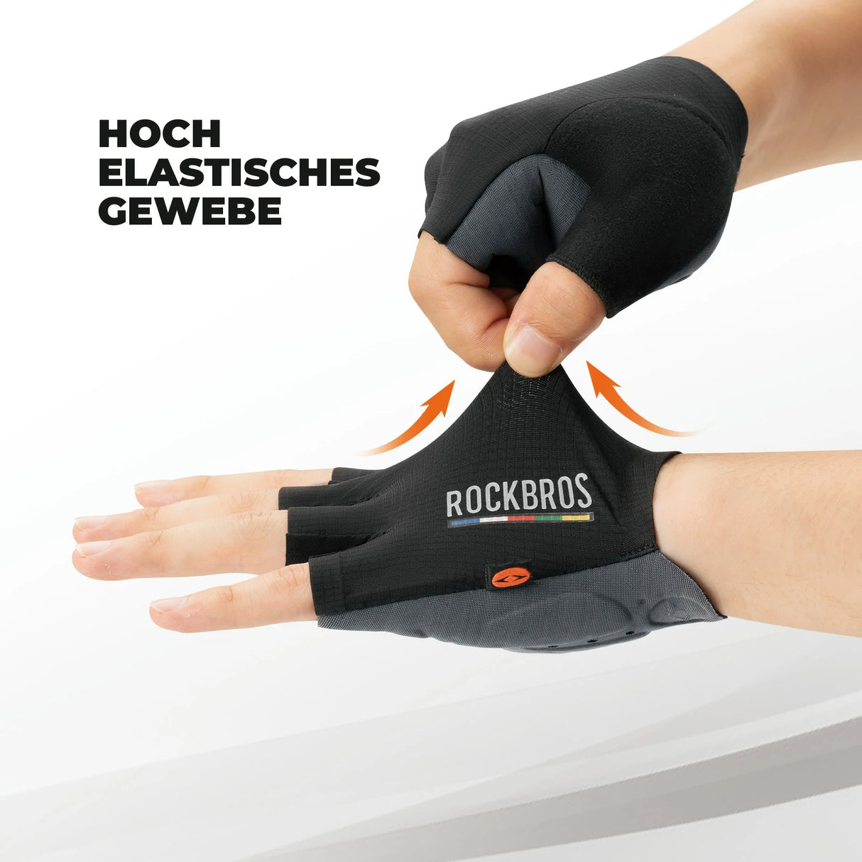 ROAD TO SKY Fahrradhandschuhe – Halbfinger, gepolstert, atmungsaktiv & rutschfest