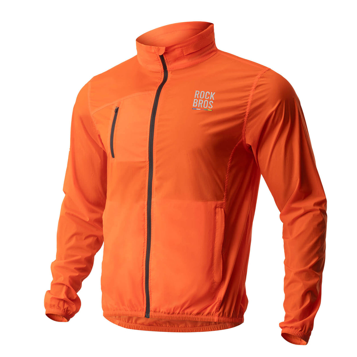 ROAD TO SKY Fahrradjacke Winter Winddicht Atmungsaktiv für MTB & Rennrad-Orange
