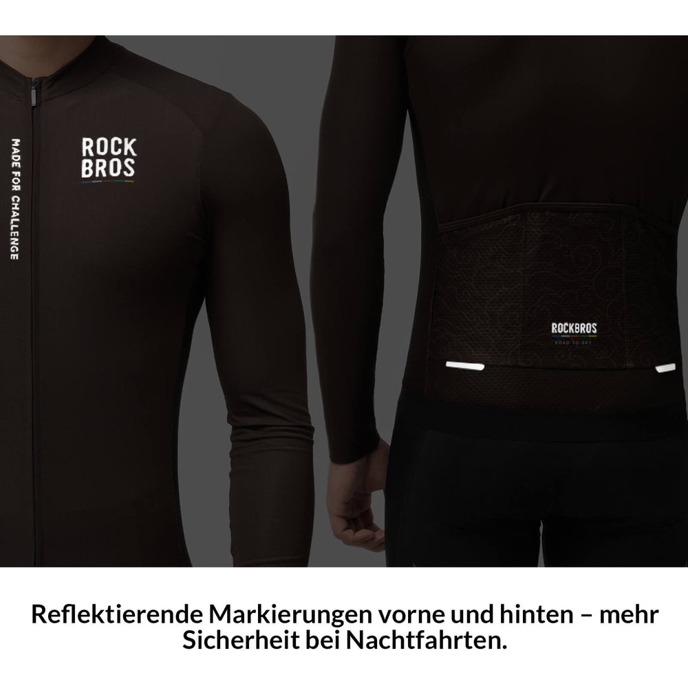 ROAD TO SKY Langarm-Radtrikot Herren Jersey