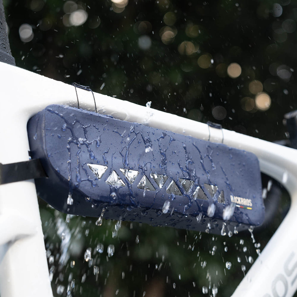 ROAD TO SKY Rahmentasche 100 % Wasserdicht 1,7 L-Orange/Blau