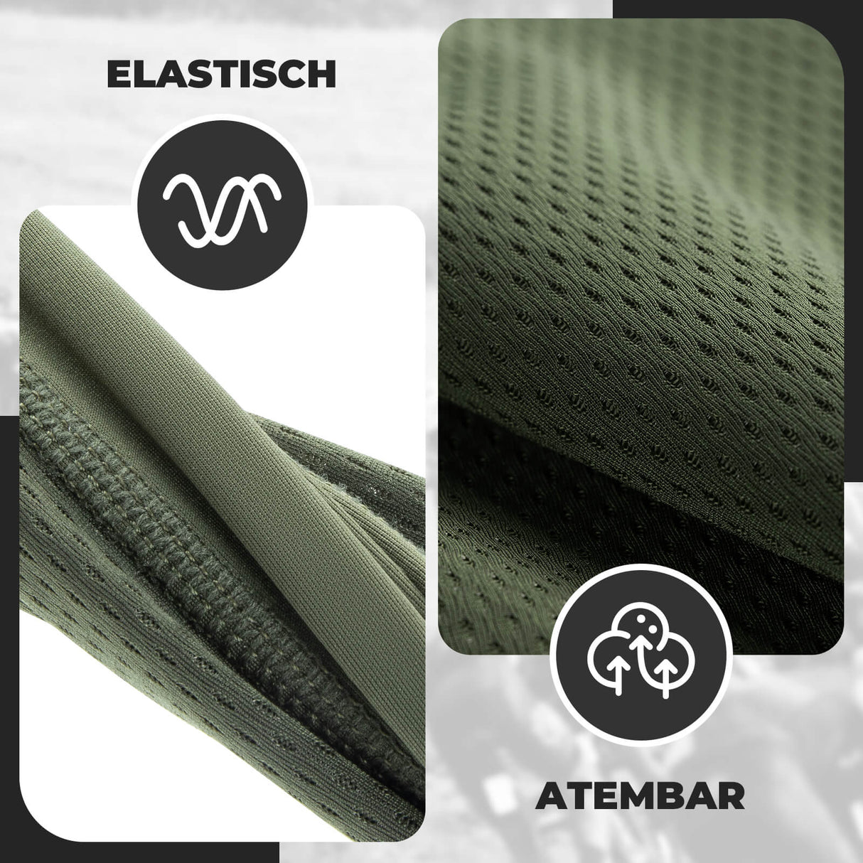 ROAD TO SKY Sturmhaube Atmungsaktiv Schlauchtuch Warm Winddicht Balaclavas-Grün