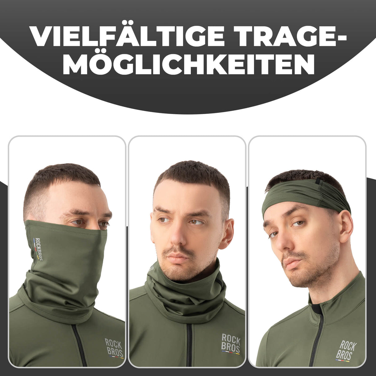ROAD TO SKY Sturmhaube Atmungsaktiv Schlauchtuch Warm Winddicht Balaclavas