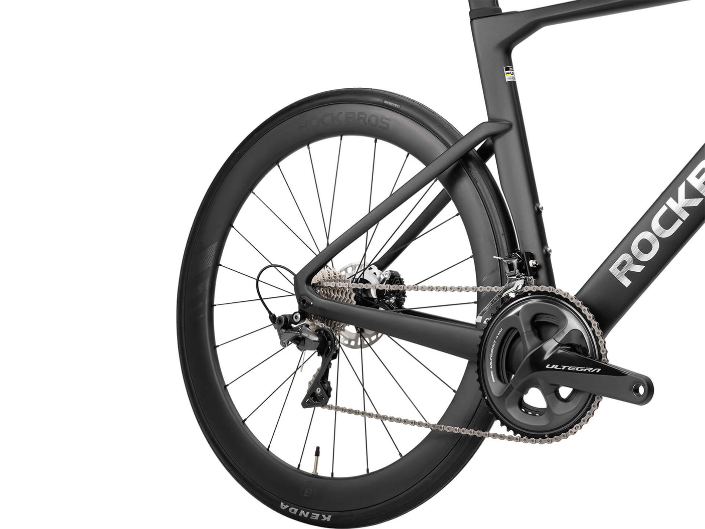 ROCKBROS Aero Rennräder PGZ RH 1.5 Mattschwarz Hinterrad