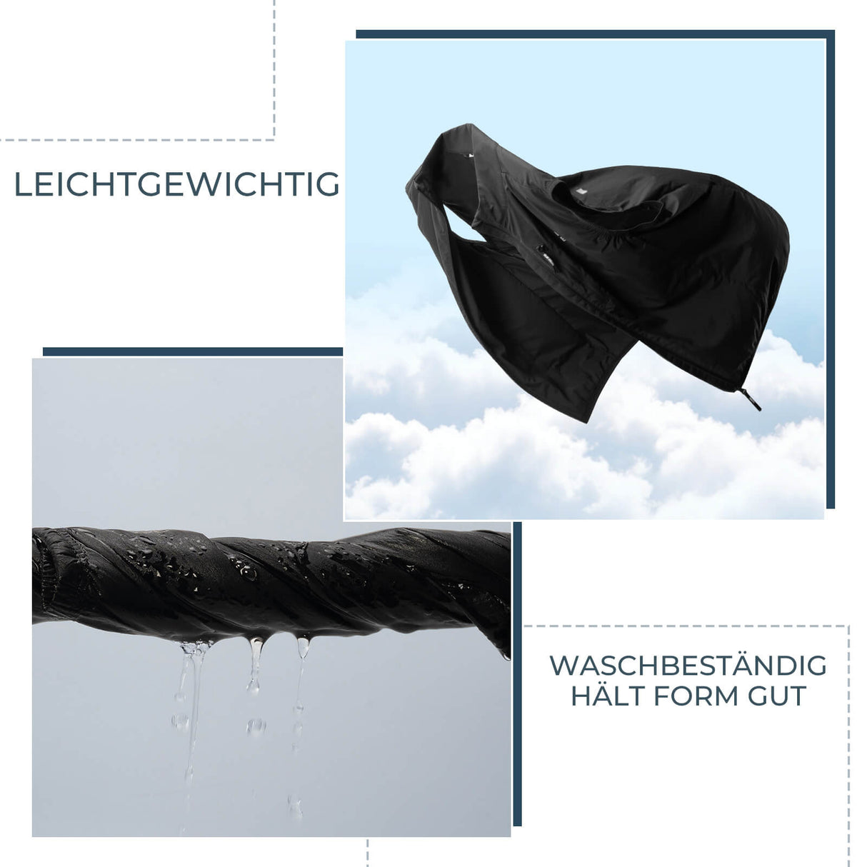 ROCKBROS Ärmellose Fahrradweste – Packbar & Atmungsaktiv