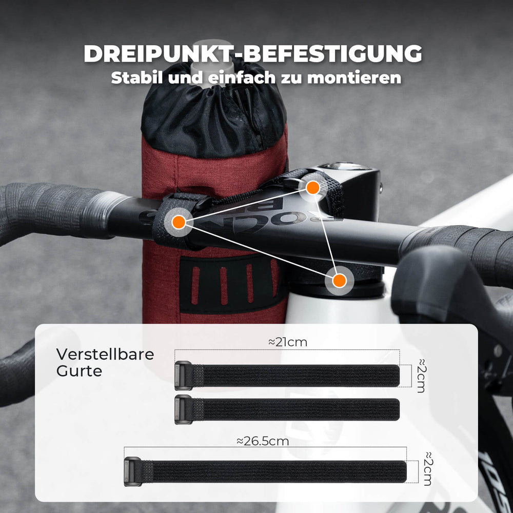 ROCKBROS Fahrrad Lenkertasche Mini 1L – Dein praktischer Begleiter für jede Fahrt!
