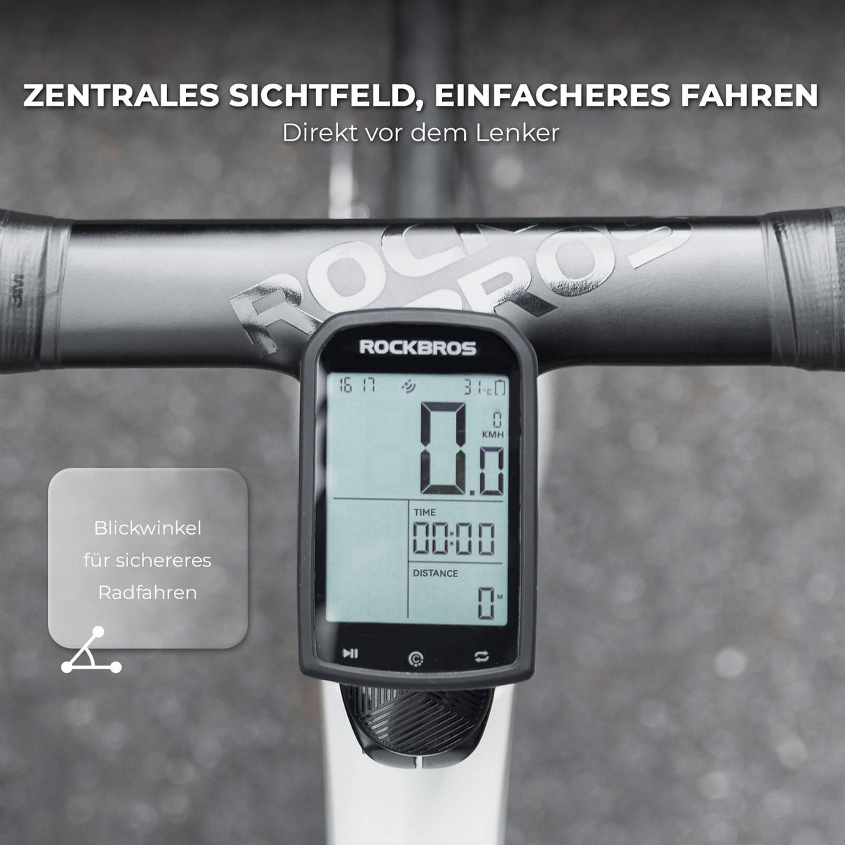 ROCKBROS Fahrradcomputer-Halterung – Universell für Garmin/Wahoo/Bryton