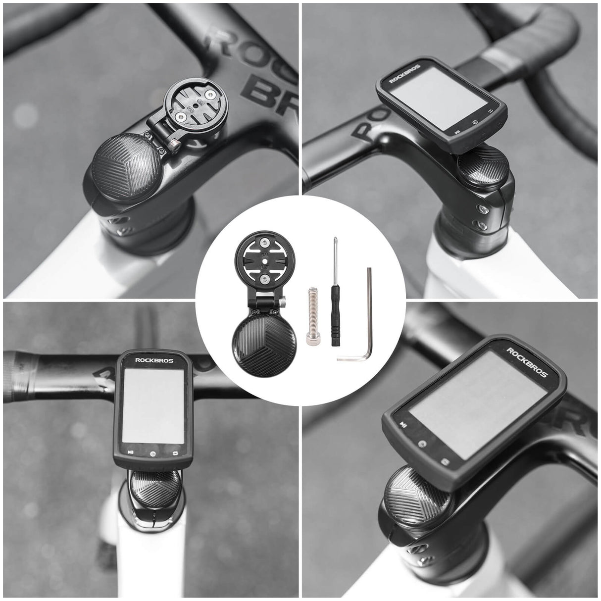 ROCKBROS Fahrradcomputer-Halterung – Universell für Garmin/Wahoo/Bryton