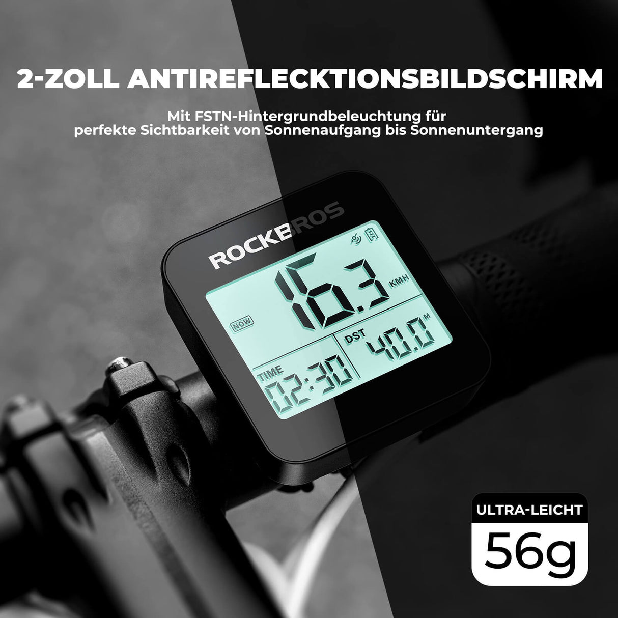 ROCKBROS Fahrradcomputer G1 – Kabellos & Präzise