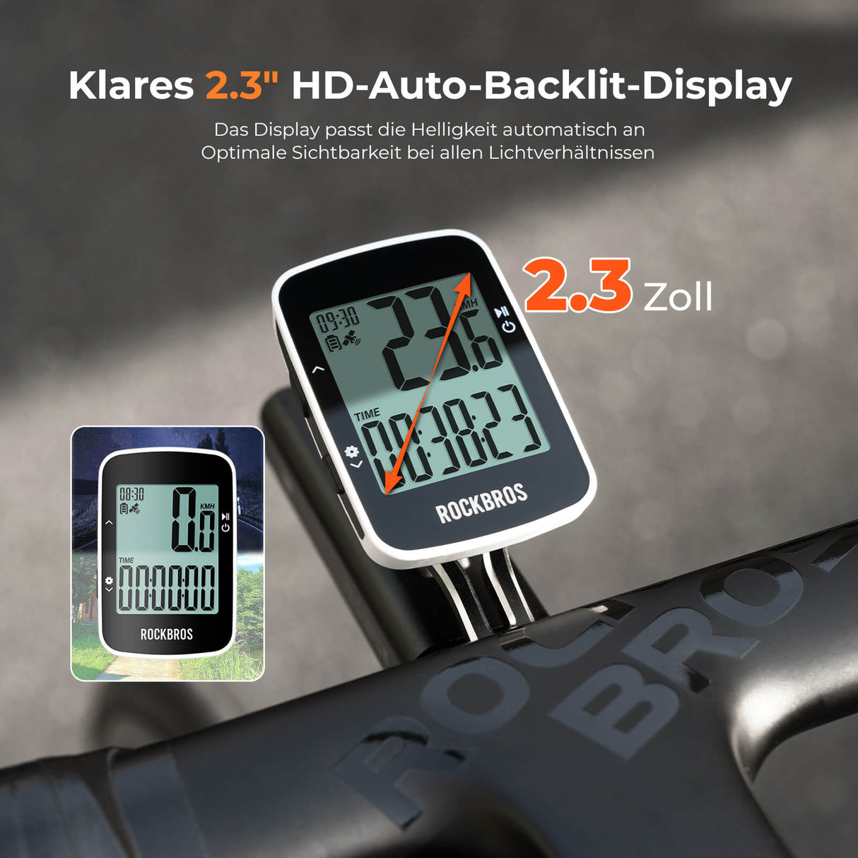 ROCKBROS Fahrradcomputer R1 – Kabellos & Präzise