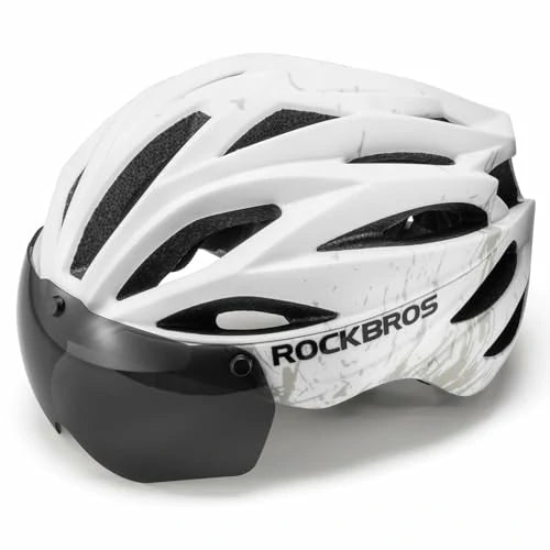 ROCKBROS Fahrradhelm Magnetischer Abnehmbarer MTB Helm mit Visier - ROCKBROS-EU