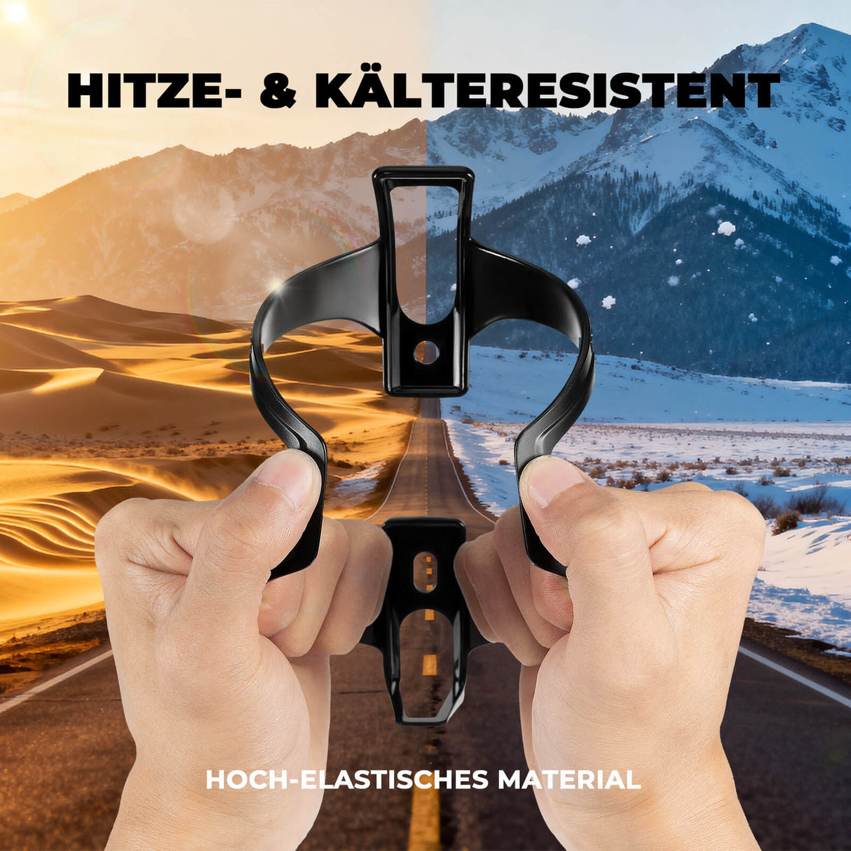 ROCKBROS Fahrrad-Flaschenhalter – 2er Pack im praktischen Set!